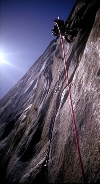 Yosemite El Cap: Aid climbing on a sea of granite Copyright Brad Carlile