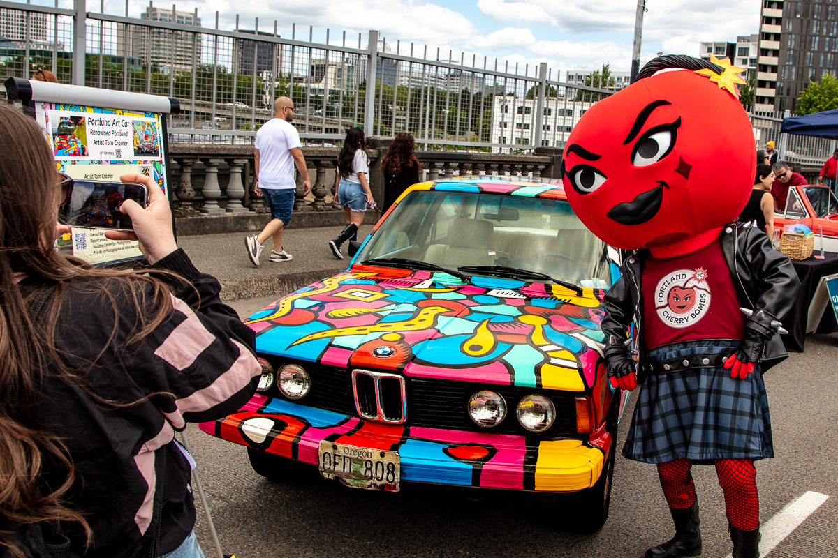 Tom Cramer Art Car & PDX Cherry Bomb