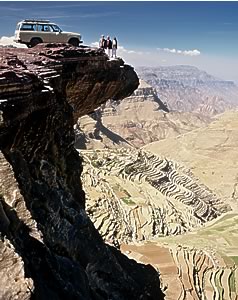 Yemen: Western Mountains, Sharaf and two villagers fine art photographs copyright 2001 Brad Carlile