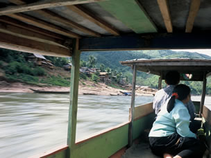 Southeast Asia Travel Laos Slow Boat up the Nam Ou River in Northern Laos